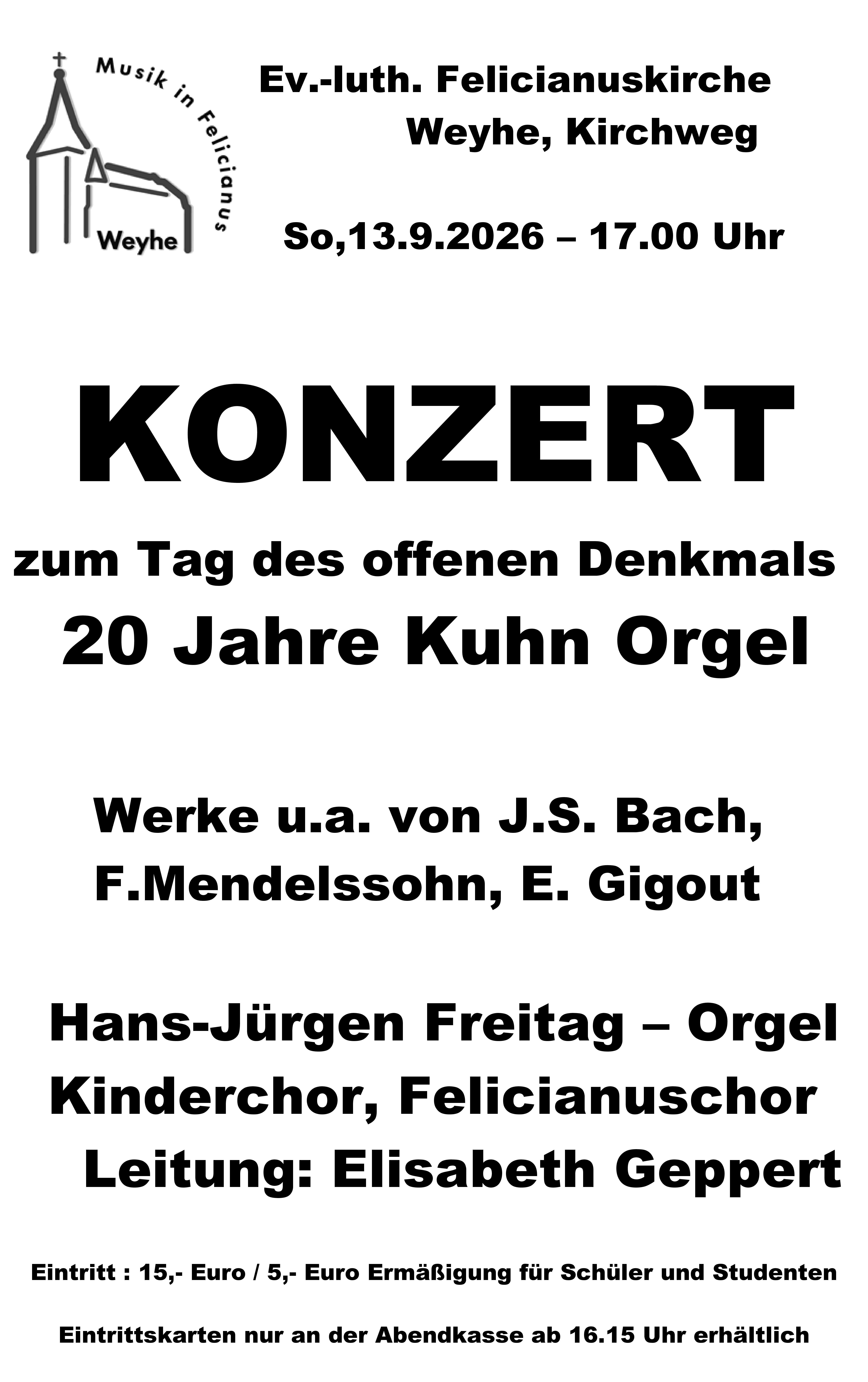 2026 September 13 Plakat Konzert z. o. Denkmal 20 Jahre Kuhn Orgel1